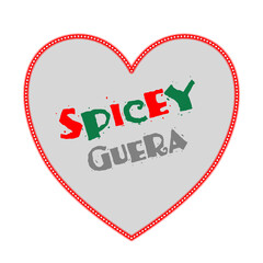 spicy guera - lifestyle or role text illustration 