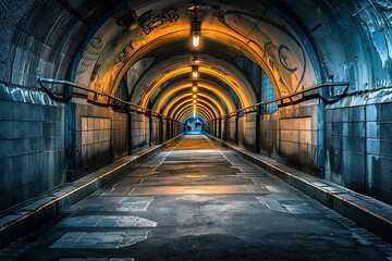 Illuminated Arched Passageway