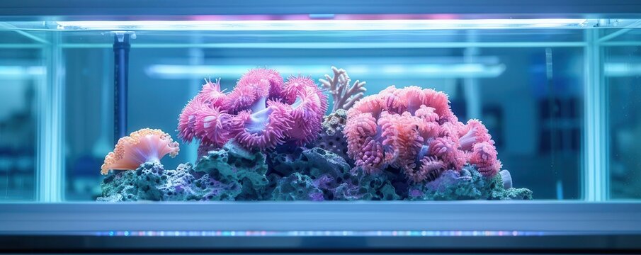 Marine life conservation via aquaculture, educational aquarium