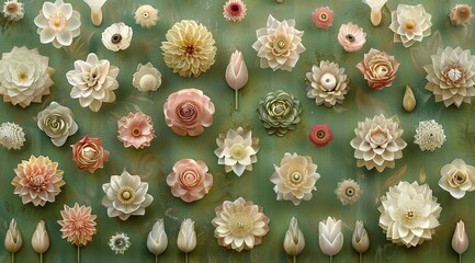Fototapeta premium eggs and flowers