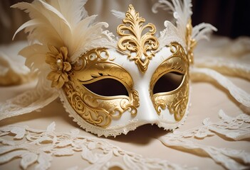 golden face mask