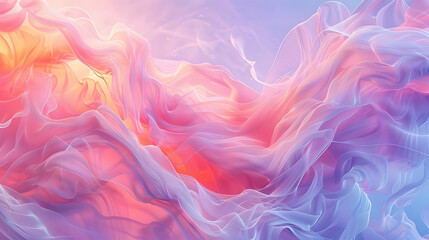 Abstract Pink & Purple Fabric Swirls