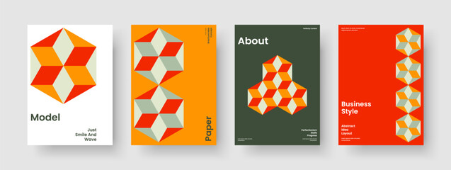 Obraz premium Modern Poster Template. Isolated Brochure Design. Abstract Business Presentation Layout. Banner. Report. Book Cover. Background. Flyer. Newsletter. Journal. Portfolio. Pamphlet. Brand Identity