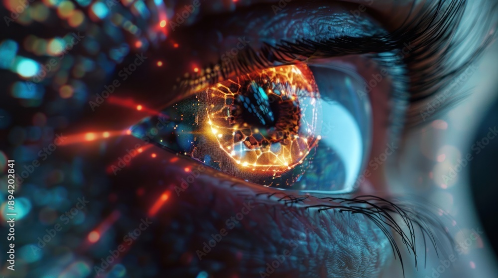 Poster ai eyes or artificial intelligence can write development technology