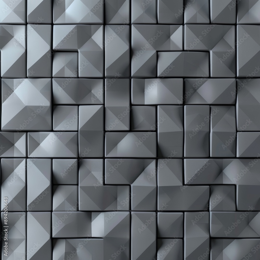 Poster abstract background modern tile wall 3d rendering