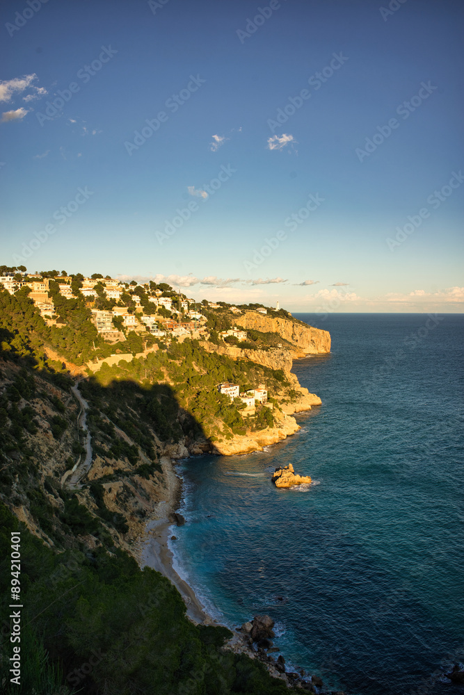 Sticker The coast of Benitatxell on the Costa Blanca