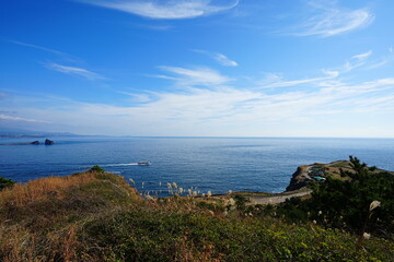 fascinating seascape from seaside cliff