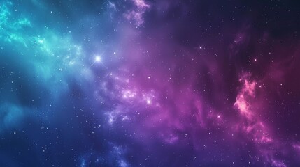 Naklejka premium Mystical Cosmic Background with Star Field and Nebula for Digital Print and Design Projects