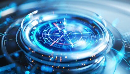 Futuristic Compass Navigation System