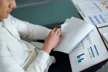 Businessman Analysis Business Accounting working with Individual income tax return Accounting...