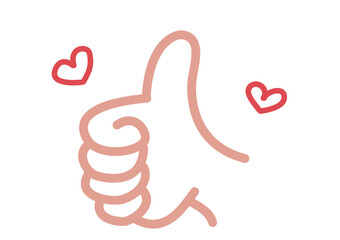 Fototapeta premium Hands heart illustration