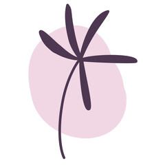 illustration of a pink flower