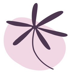 illustration of a pink flower