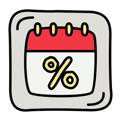  Hand drawn business button icon