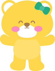 cute bear  illustration