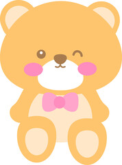 cute bear  illustration