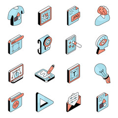 Set of Art Flat Icons

