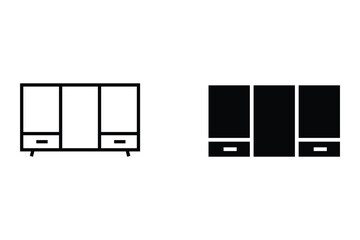 Set of furniture icons. Home interior symbol template for logo vector illustration graphic and web design collection