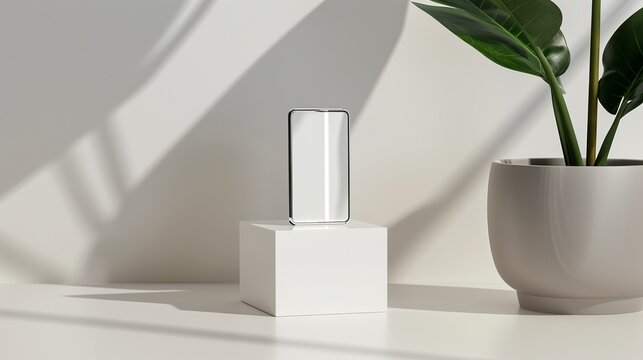 Innovative packaging for foldable smartphones, ensuring protection and ease of use. , Minimalism,