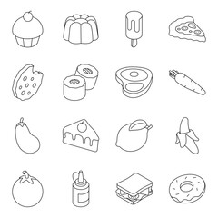 Pack of Food Linear Icon

