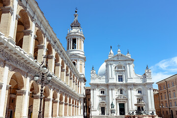 Pontifical Basilica of the Holy House of Loreto. Provinces of Ancona, Italy