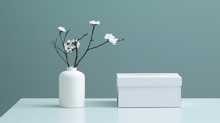 Customizable gift box for subscription services, with personalized messages and seasonal themes. , Minimalism,