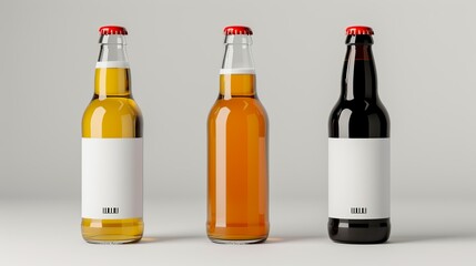 Modern beer bottle label design, appealing to craft beer enthusiasts with unique flavors. , Minimalism,