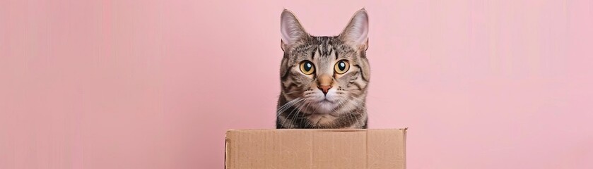 Portrait photography of a cute cat little professional, smiling cute cat little Nurse Practitioner with a stethoscope, , on plain pastel Pale Blue color background, editorial style