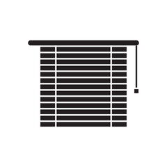 Window blind icon design, Roller Shutter symbol isolated on white background, vector illustration