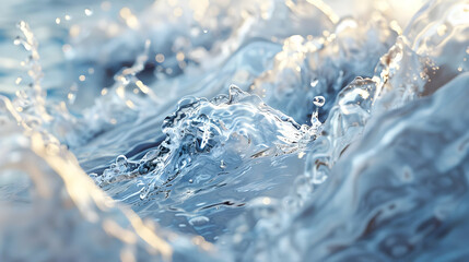 Fototapeta premium Crystal Clear Water Splash