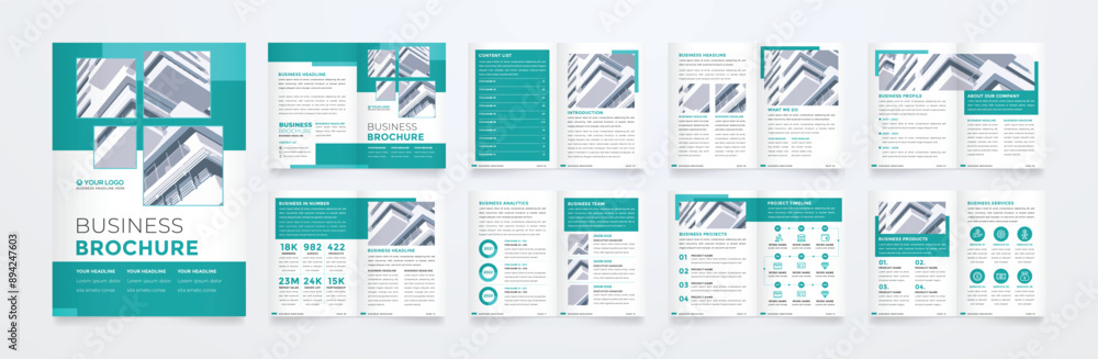 Poster minimalist brochure template with modern concept and minimalist layout use for business profile and 