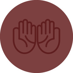 dua Vector Line Maroon Circle Maroon