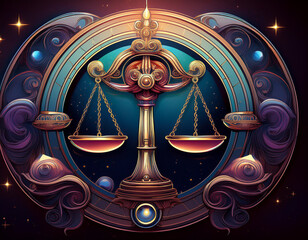 Libra zodiac symbol