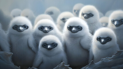 Adorable Fluffy Bird Chicks