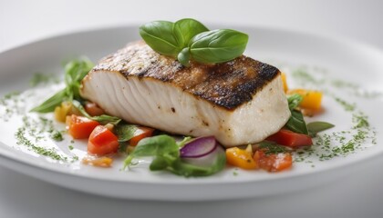 grilled salmon with vegetables