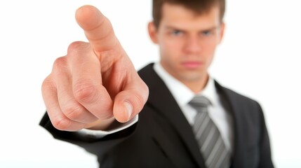 A businessman interacts with a digital interface, highlighting the seamless blend of AI and technology for future connectivity.