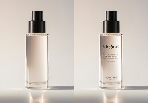  Product Packaging Glass Spray Bottle Mockup With Generative AI