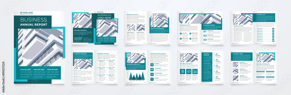 Poster minimalist brochure template with modern concept and minimalist layout use for business profile and 