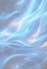 キラキラ星と抽象的な青い背景