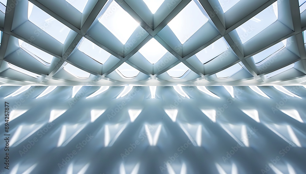 Poster light and shadow play in modern architecture