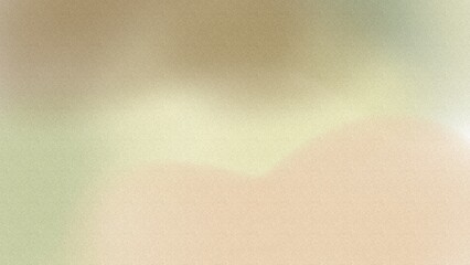Abstract background flat style. Vintage soft blur defocused grainy noise freeform gradient background with Moss green, Sage, Vanilla, Dun, Chamoisee, mid century modern colors airbrush and copy space 