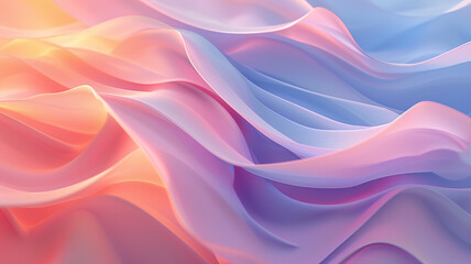 Obraz premium Light Pastel Waves Background. Abstract Background with waves. 