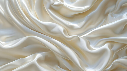 Fototapeta premium Elegant White Satin Fabric Texture