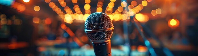 Poetry slam with poets performing their work