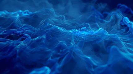 Obraz premium Blue Smoke Art