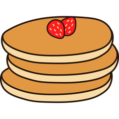 Pancake Flat Illustration