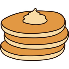 Pancake Flat Illustration