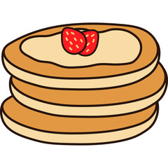 Pancake Flat Illustration