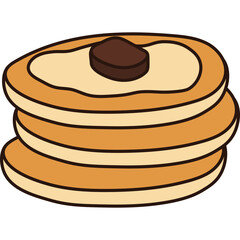 Pancake Flat Illustration
