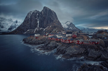 Peaceful Morning at Hamnoy Fishing Village, Lofoten